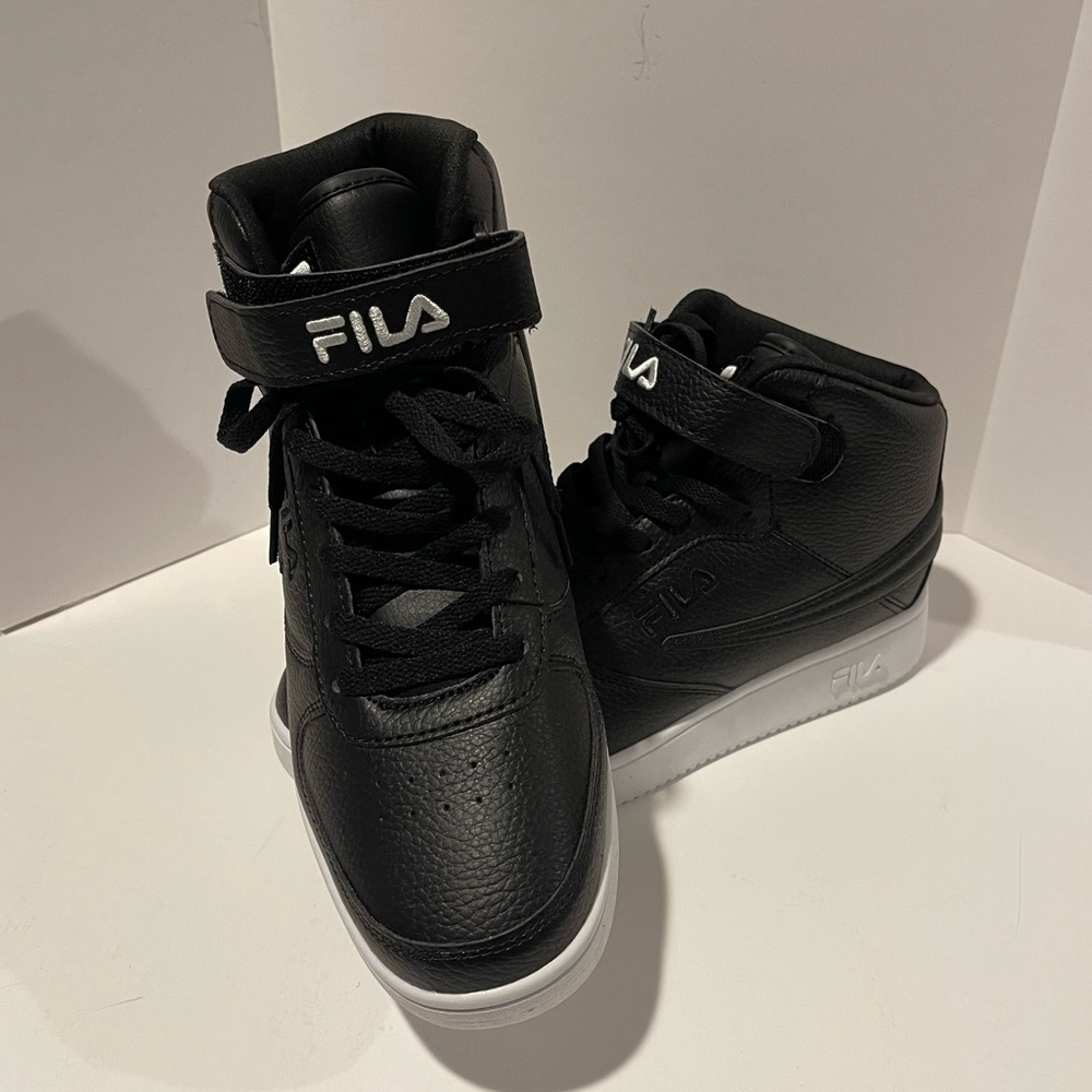 New Men’s FILA A-High Black & White Shoes